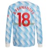 Original Fußballtrikot Manchester United Bruno Fernandes 18 Auswärtstrikot 2021-22 Langarm Für Herren